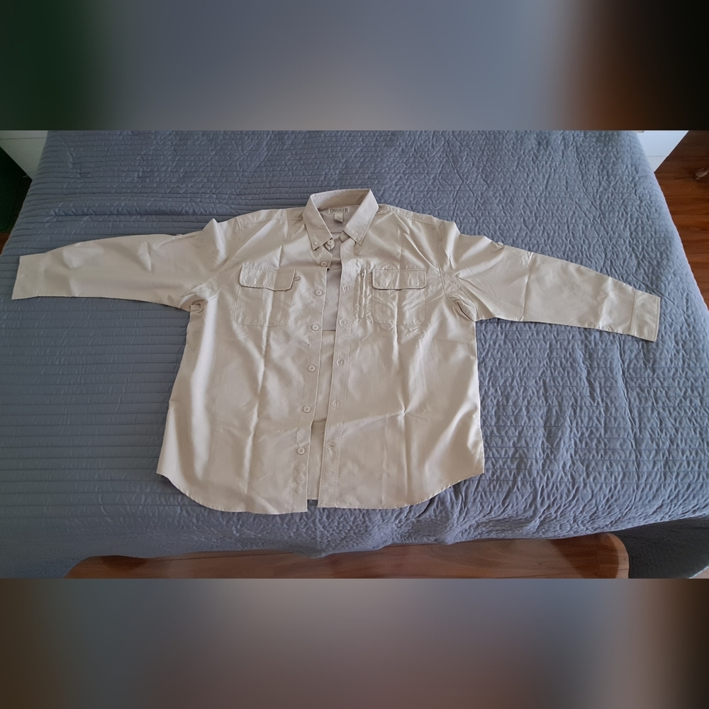 Duluth Trading Co Beige Mesh Shirt XL Never Worn